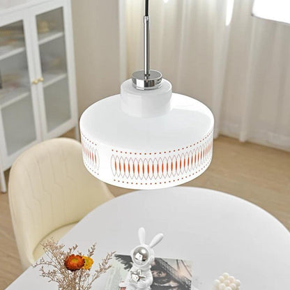 Vintage Bauhaus Opalglas Pendelleuchte