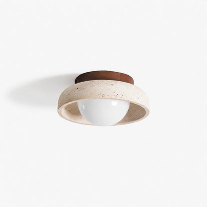 Piedra Travertine Ceiling Lamp