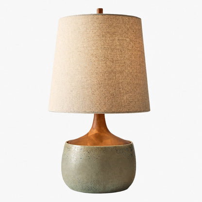 外观版权-Avero Contemporary Table Lamp - Textured Cement Design for Living Room and Office