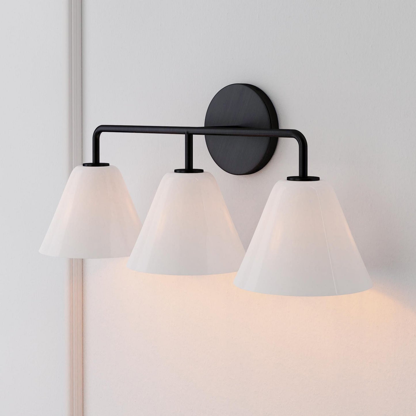 Conica Cone Wall Sconce - 1, 2, 3-Light Modern Glass Lighting