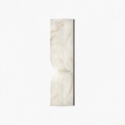 Albesque Curved Wall Lamp - Modern Alabaster Wall Lamp for Bedrooms and Living Rooms