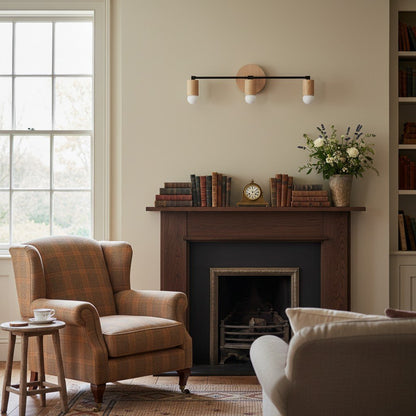 Mobilux Line Holz- und Schminktischleuchte – Böhmische Badezimmerbeleuchtung