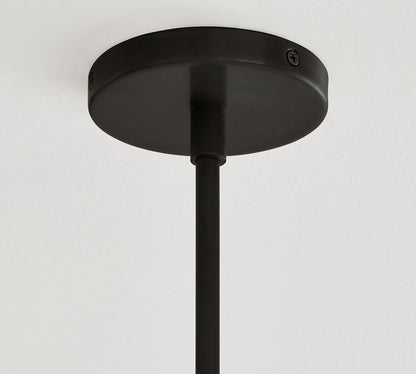 Auria Metal Brass Pendant Lighting - Vintage Finish with Glass Shade