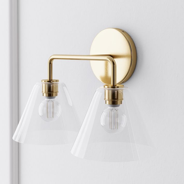 Conica Cone Wall Sconce - 1, 2, 3-Light Modern Glass Lighting