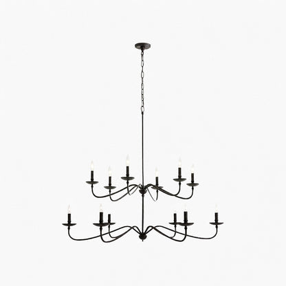 Reticula Modern Round Chandelier – Iron Frame with Open Circular Design for Dining or Entry