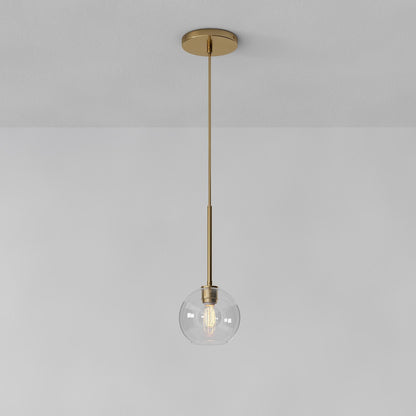 Selvion Sculptural Globe Pendant Light - Modern Glass Pendant Lamp - Sleek Design