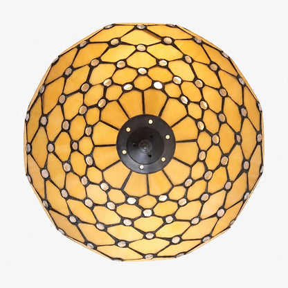 TF Pearl Handgefertigte Tiffany-Deckenleuchte – Art-Deco-Buntglasleuchte für Flur oder Wohnzimmer