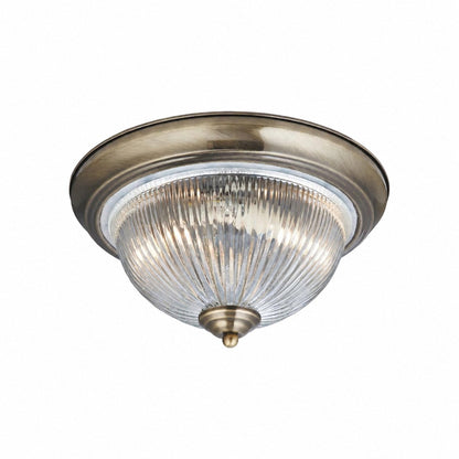 TF Vintora Moderne Deckenleuchte – Geripptes Glas und Metallrahmen für Küchen oder Flure