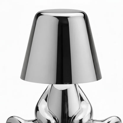 Aurabrova Rechargeable Human Figure Table Lamp – Modern Aluminium Lamp for Living Room