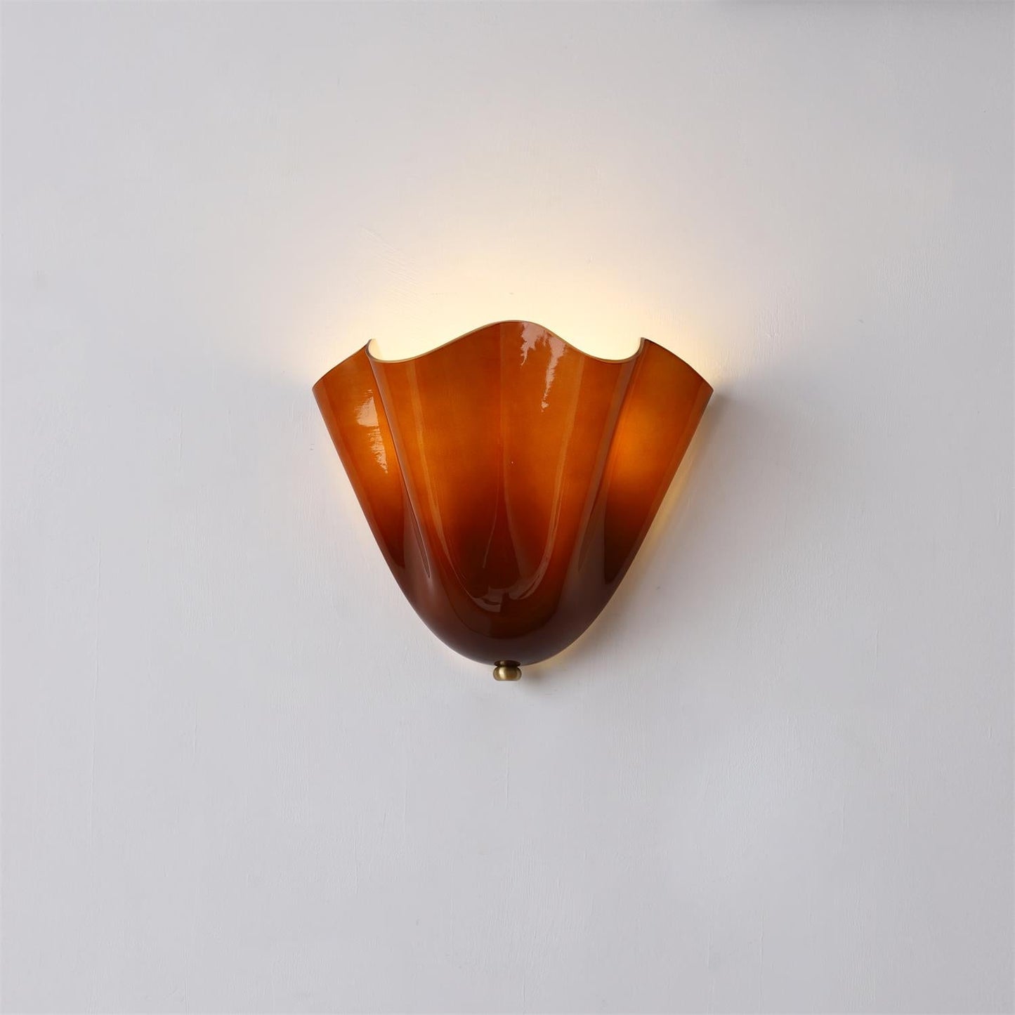 Bellina Handcrafted Glass Floral Wall Lamp – Modern Accent for Bedroom