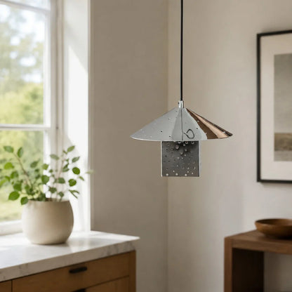 Bauhaus Hollow Silver Single Pendant Light