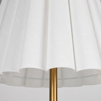 Ruffmeto Transitional Slim Table Lamp – Sculptural Shade Lighting for Living Room or Bedroom