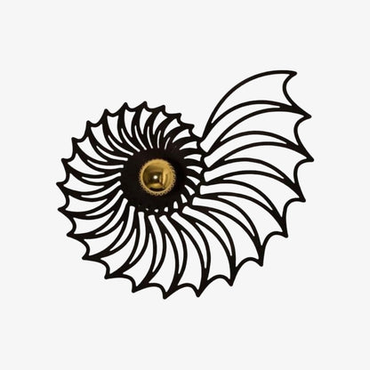Spiralyn Nautilus Shell Silhouette Modern Wall Lamp - Lighting for Living Room