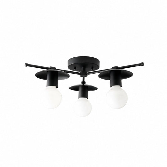 Radiro Globe Industrial Art Deco Light – Kronleuchter aus unbehandeltem Messing mit Spritzschutz