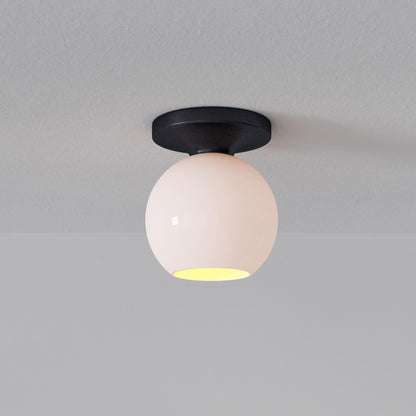 Selvion Modern Globe Pendant Light - Damp-Rated Bathroom Lighting - Luxe Glass Shade