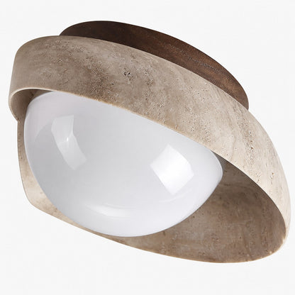 Piedra Travertine Ceiling Lamp