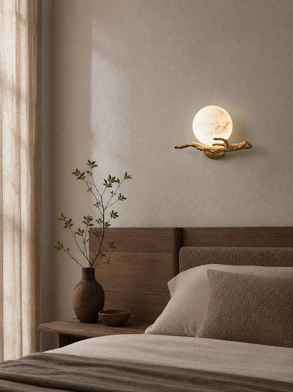 Retro Twigs Alabaster Wall Lamp