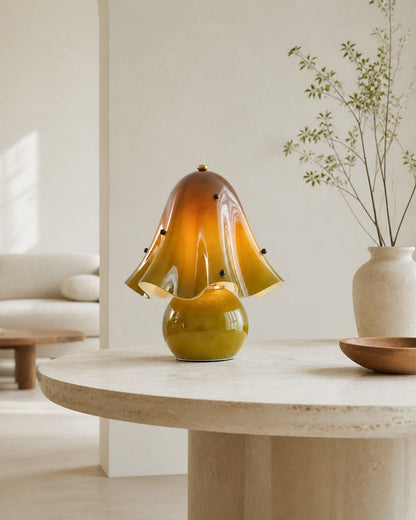 Bellina Decorative Table Lamp - Sculptural Bell Flower Shape