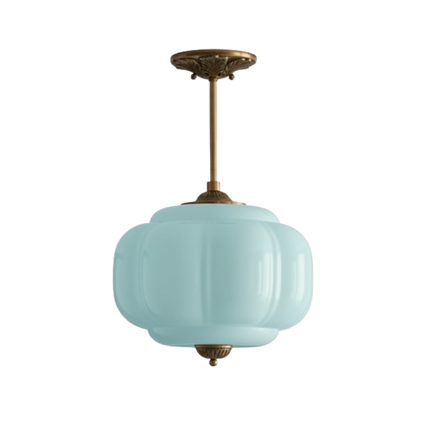 Eloise Pendant Light - Vintage Milk Glass Pendant Light