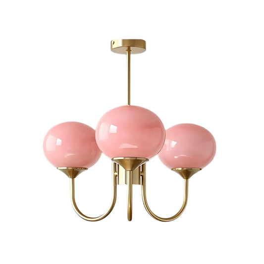 Vintage Bauhaus Glasblasen Kronleuchter