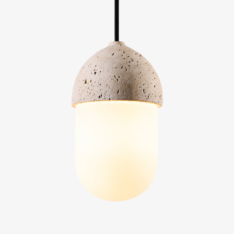 Cream Wabi-Sabi Vintage Pendant Light