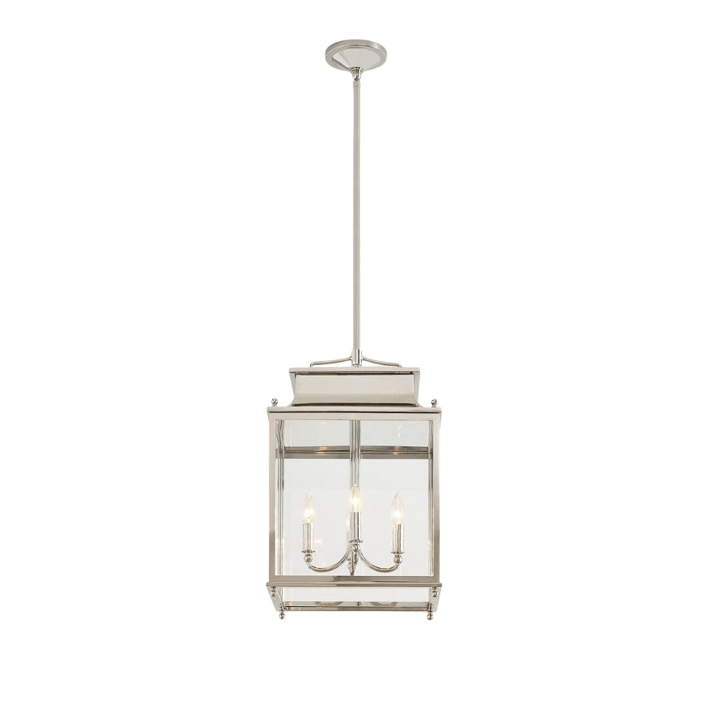 Yolvira Modern Outdoor Hanging Lantern – Dimmable Metal Pendant for Porch, Patio, or Balcony
