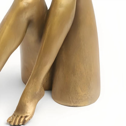 Kickra  Modern Designer Candle Holder with Gold Leg-Inspired Base U22