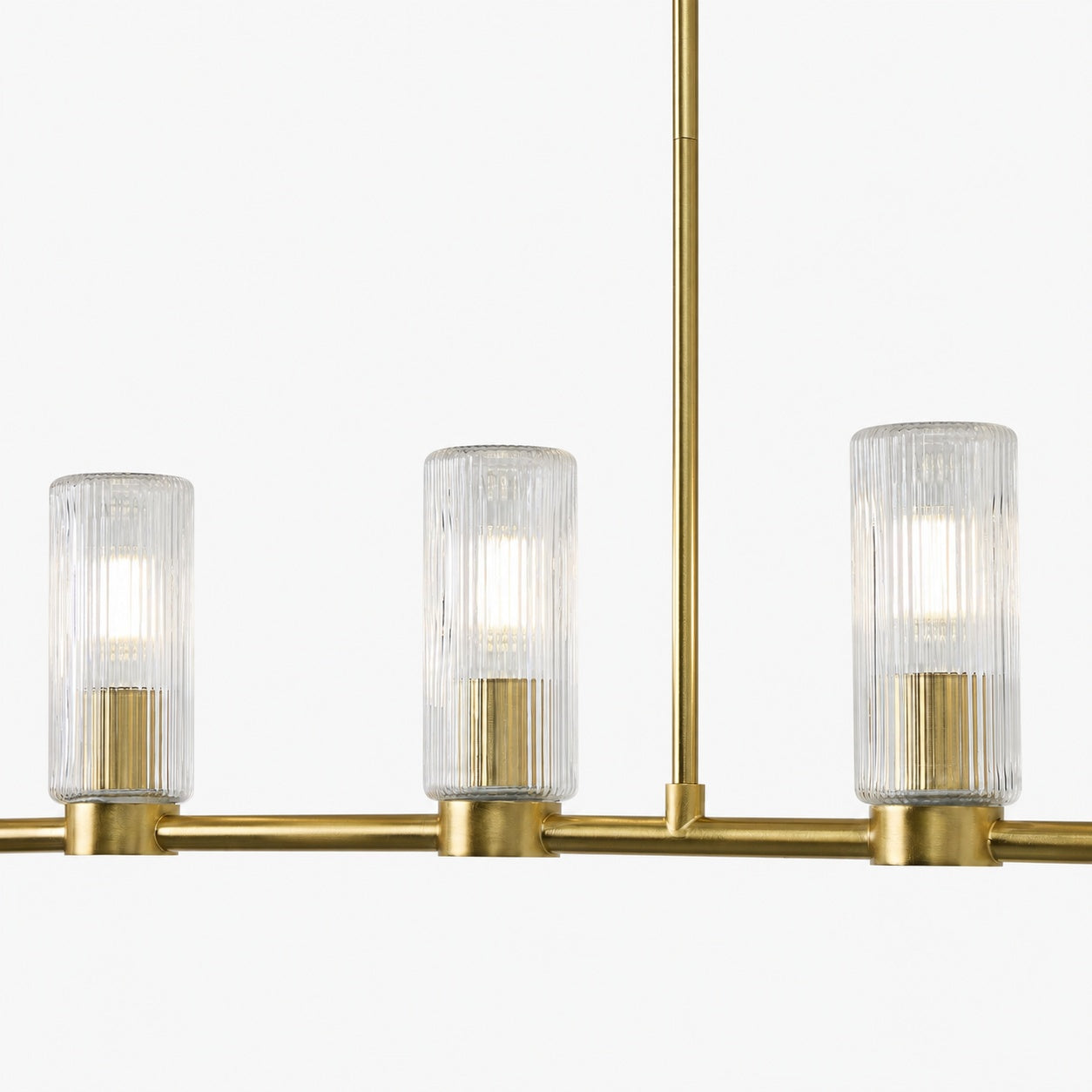 Rivora Kronleuchter aus geriffeltem Glas – Elegantes, geripptes, langlebiges Design