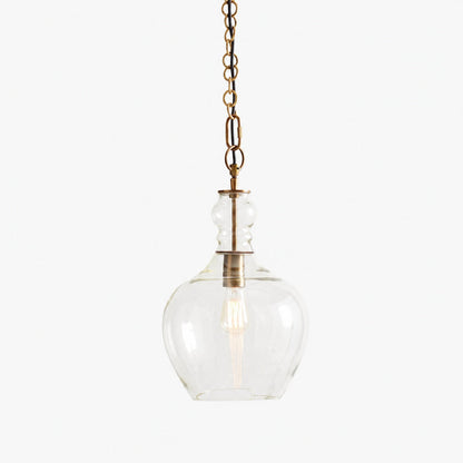 Lawson Glas-Pendelleuchte – Recyceltes und Milchglas mit Bronze-Akzent
