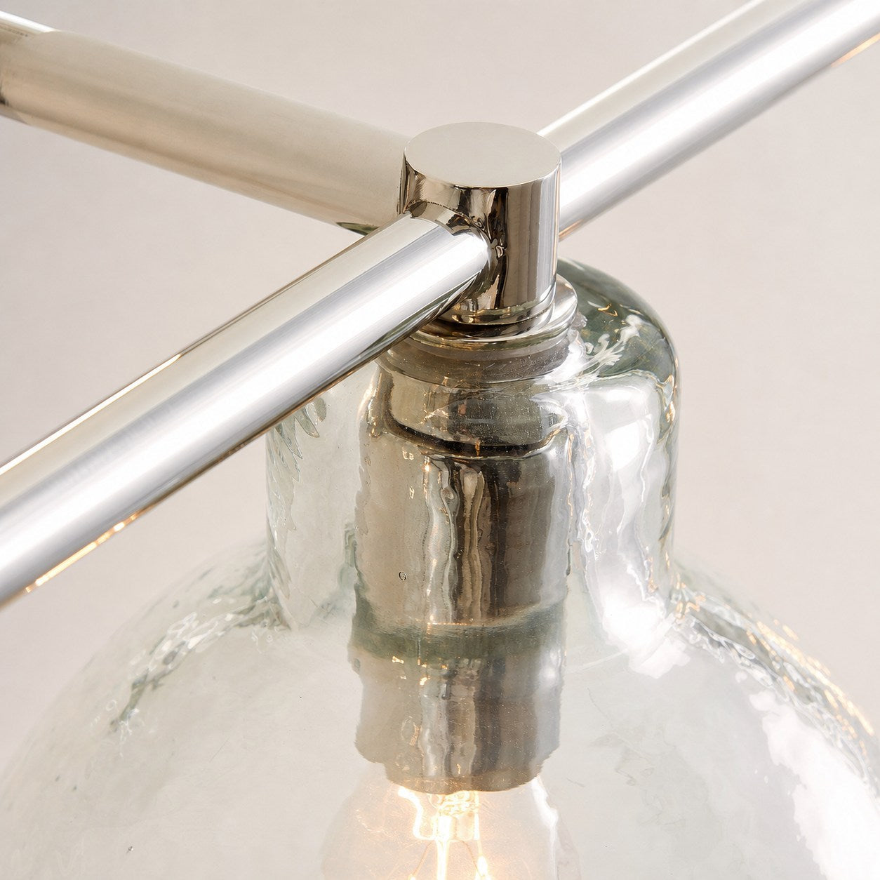 Glavira Doppel-Wandleuchte aus recyceltem Glas – Wandbeleuchtung aus Messing für den Innenbereich