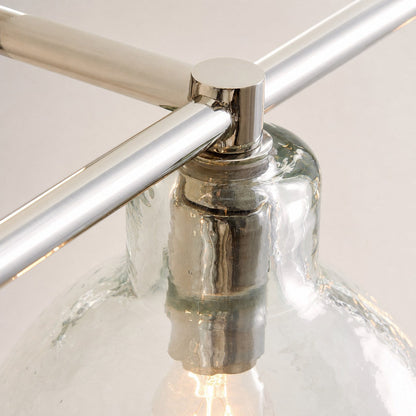 Glavira Doppel-Wandleuchte aus recyceltem Glas – Wandbeleuchtung aus Messing für den Innenbereich