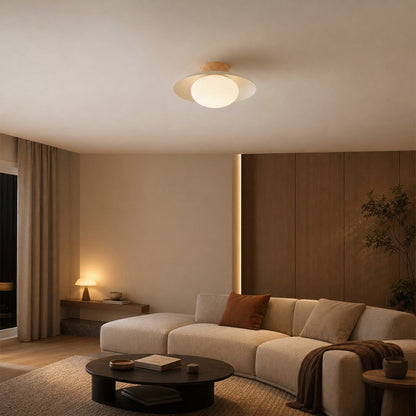 Oribela Ceiling Light Sculptural Globe Aesthetic with Soft Ambient Glow for Kitchen and Lounge
