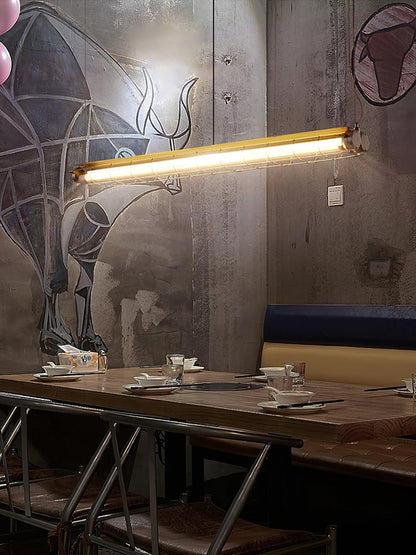 Kronleuchter aus geradlinigem Kunstglas in Schwarz Deckenleuchte