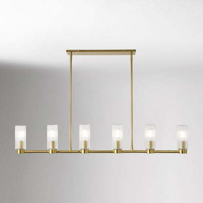 Rivora Fluted Glass Chandelier – Elegant Ribbed Lasting Design
