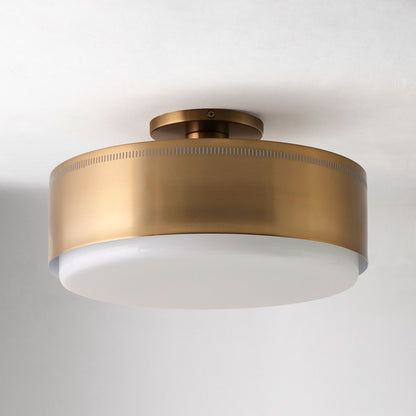 Bolvira Sleek Metal Flush Mount - Contemporary Design - Modern Ceiling Light for Bedroom