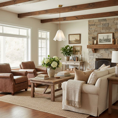 Bellina Sculptural Floral Pendant Light Contemporary Ceiling Fixture for Living Room