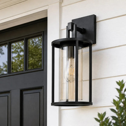 outdoor wall lantern detail