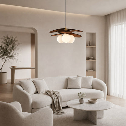 Orrise Artistic Layered Petal Pendant Light - Natural Inspired Lamp for Entryway and Bedroom