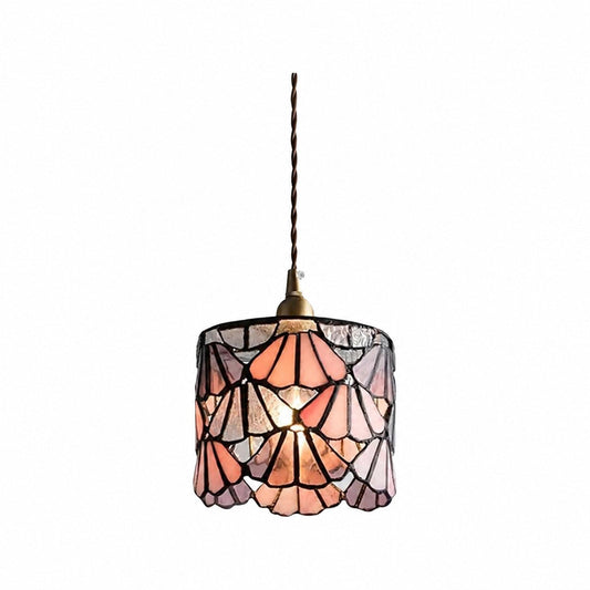 Vintagia Tiffany Inspired Pendant Light Fixture – Artistic Glass Shade Pendant for Dining Island and Entryway