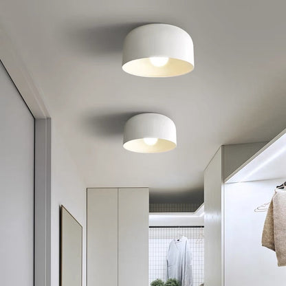 Stylische Skandinavische Rund Metall Deckenleuchte