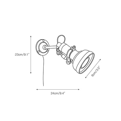 Ralph Rocker Arm Plug-in Wall Lamp