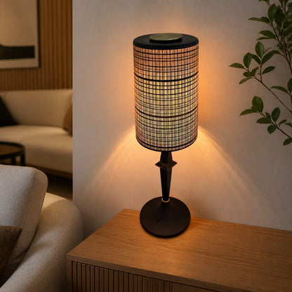 Devon Black Table Lamp (Built-in Battery)