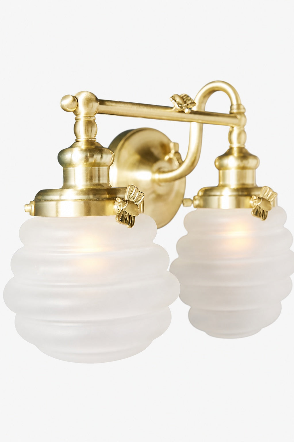 Capigia Glas-Metall-Waschtisch-Wandleuchte – Moderne Badezimmerleuchte mit elegantem Stil