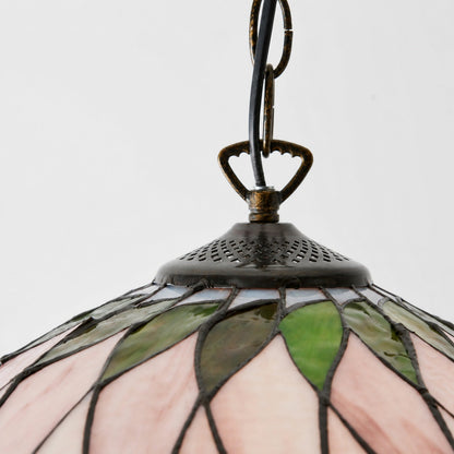 TF Hutchinson Tiffany-Glas-Pendelleuchte mit kunstvollem Mosaikdesign für Ess- und Wohnräume