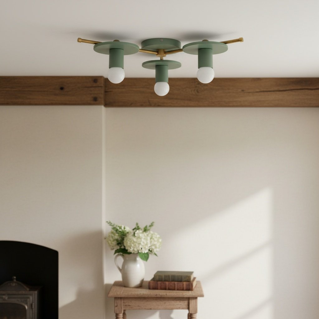 Radiro Colorful Geometric Globe Ceiling Light – Modern Minimalist Fixture for Living Rooms