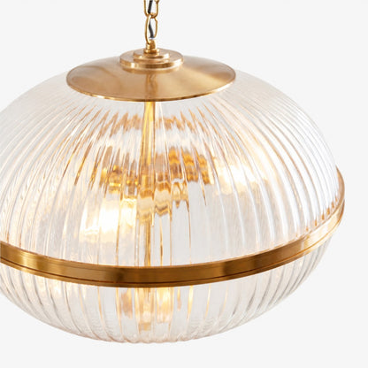 Moderne Luntra Pendelleuchte mit mehreren Leuchten und strukturiertem Glas für Schlafzimmer und Flure