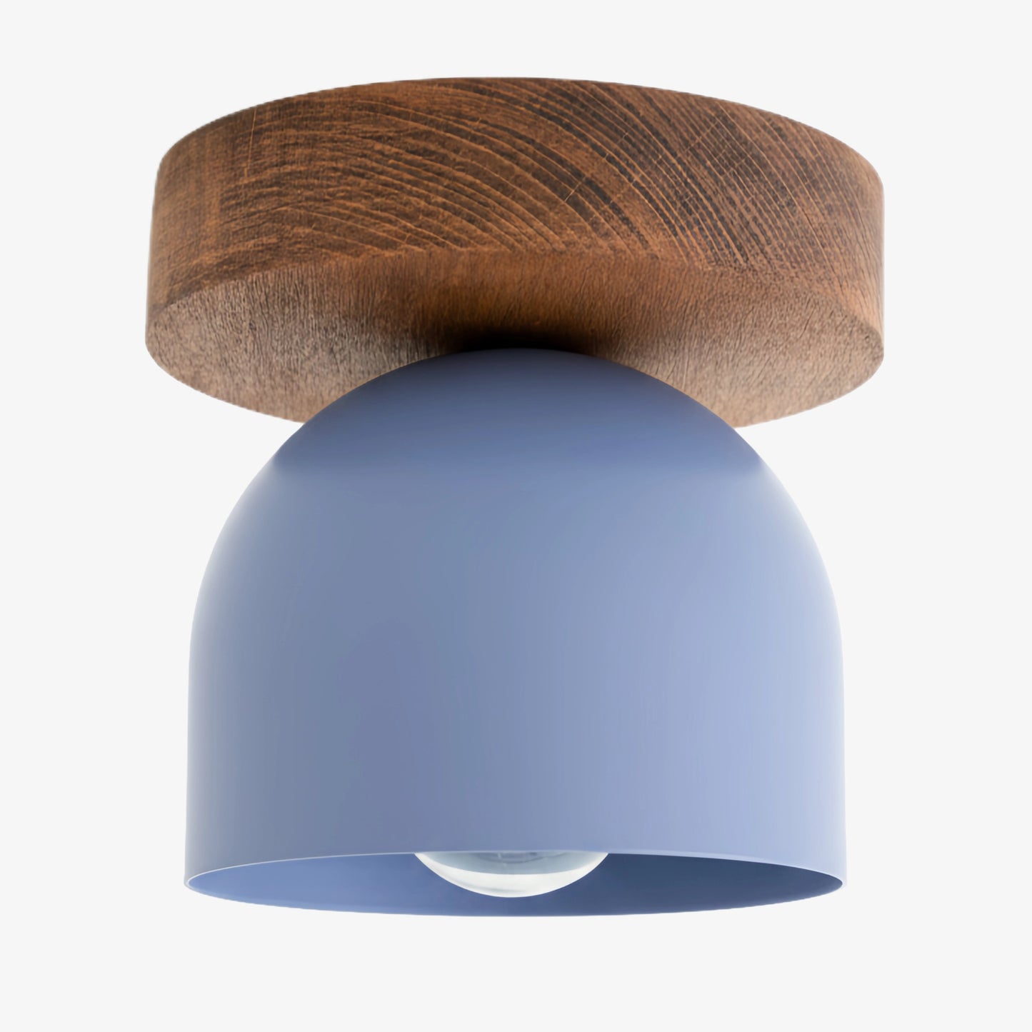 Metio Dome Ceiling Light Minimalist Wood Design for Bedrooms & Hallways