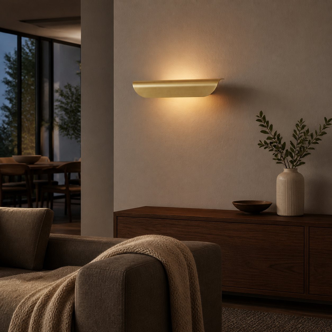 Hidra Modern Metal Wall Sconce – Minimalist Down-Light Sconce for Modern Homes