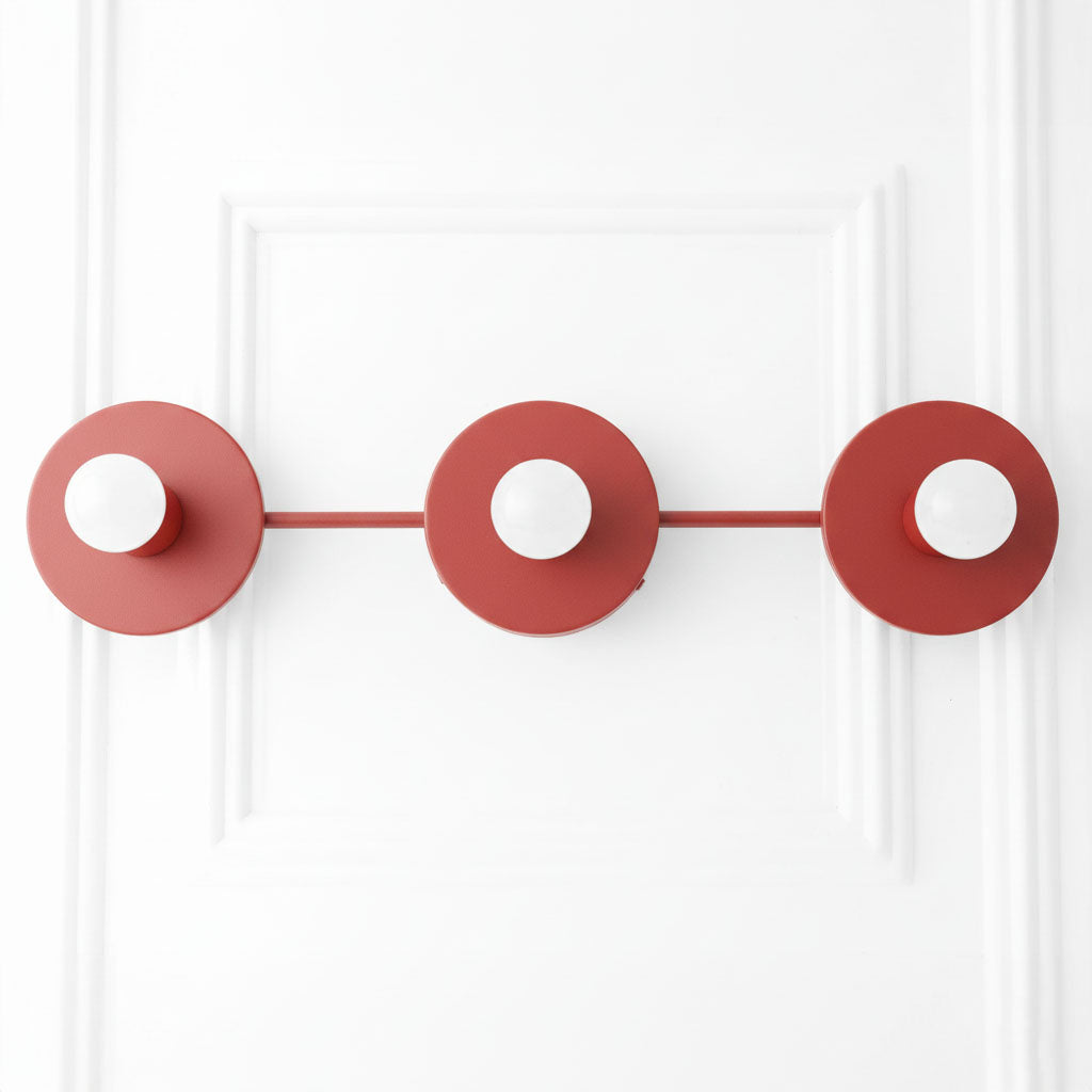 Radiro Globe Modern Spherical Glass Vanity Light – Minimalist 3-Light Fixture for Bathrooms