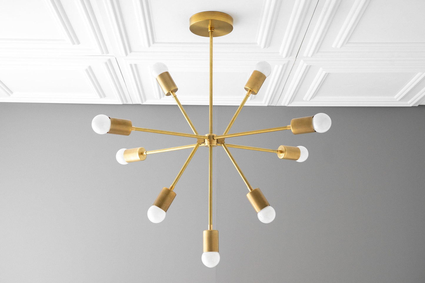 Mobilux Line Modern Chandelier - Mid Century Ceiling Light Fixture